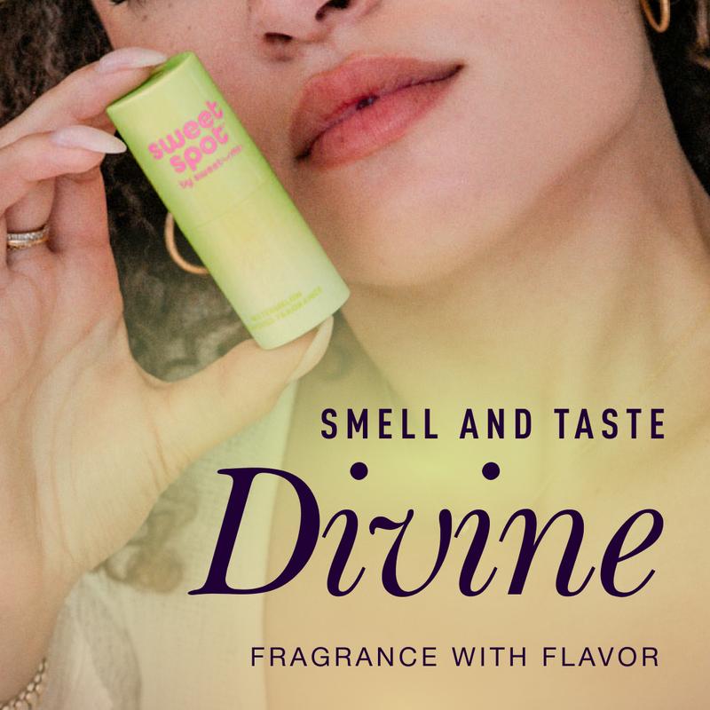 Sweetums Summer Paradise Bundle - Mango Flavored Feminine Wipes Gynecologist Tested Pineapple Lip Balm Vegan Cruelty Free Watermelon Sweet Spot Roll On Clean Ingredients for Fresh Fun Confidence Daily Fragrance