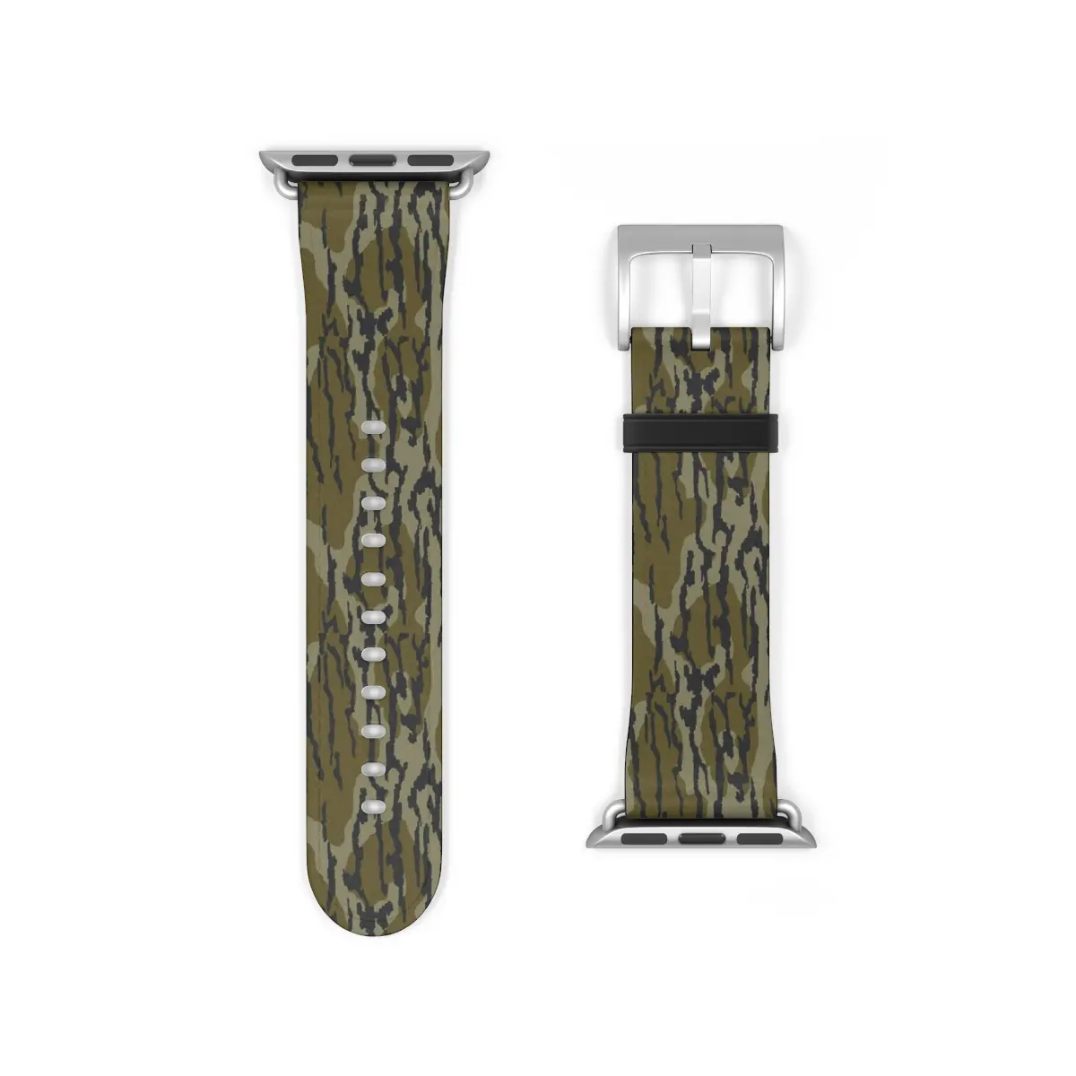 Bottomland Camo Hunting Apple Watch Band, Watch Strap 38mm -45mm Series 1 2 3 4 5 6 7 8 9 SE, Camo band, Hunting Gift
