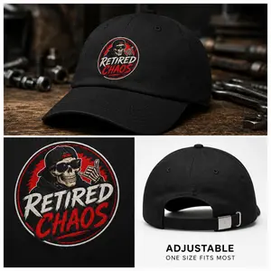 Retired Chaos Hat – Funny Retirement Skull Cap – Professionally Unsupervised – Gift for New Retiree 2026