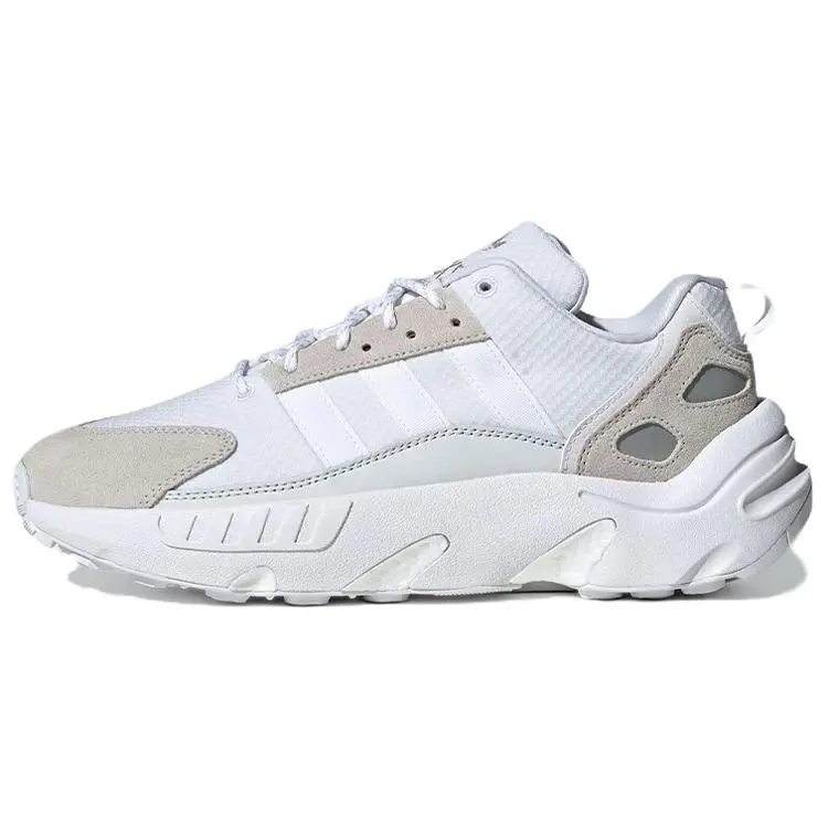 Adidas ZX 22 Boost Running Sneakers - 'Crystal White', Boost Cushioning, Available in 7US, 8.5US, 9US Sizes, Foam, Sport Sneaker, Multi-Size, Retro-Future Runner, Solid, Male