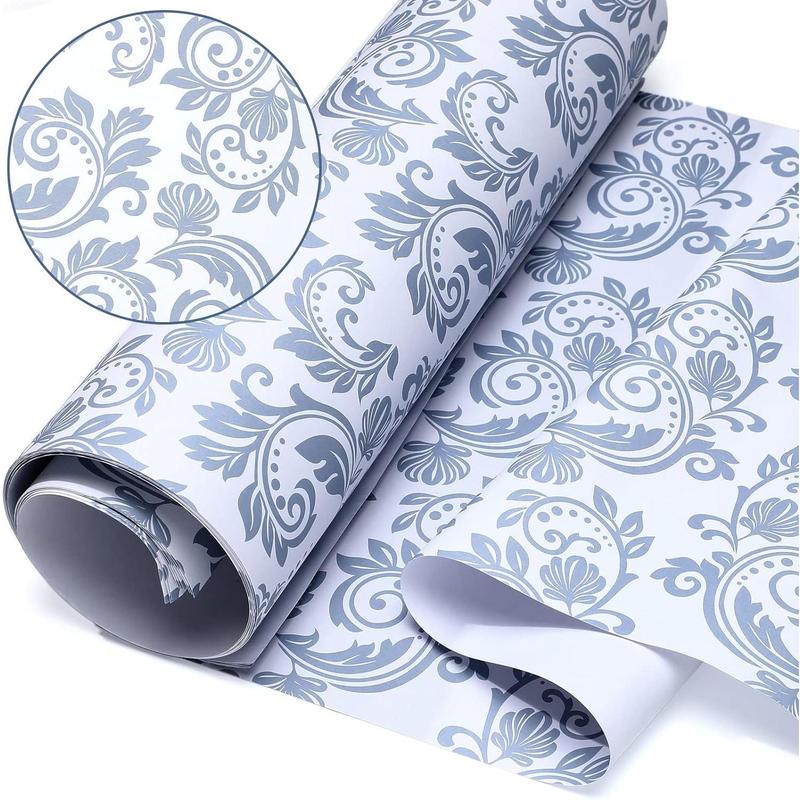 Eersida 20 Sheets 14 x 19.5 Inch Scented Drawer Liners for Dresser Non Adhesive Fragrant Drawer Liners Paper for Bedroom Kitchen Cabinet Home Shelf Closet(Novel Pattern,Linen)