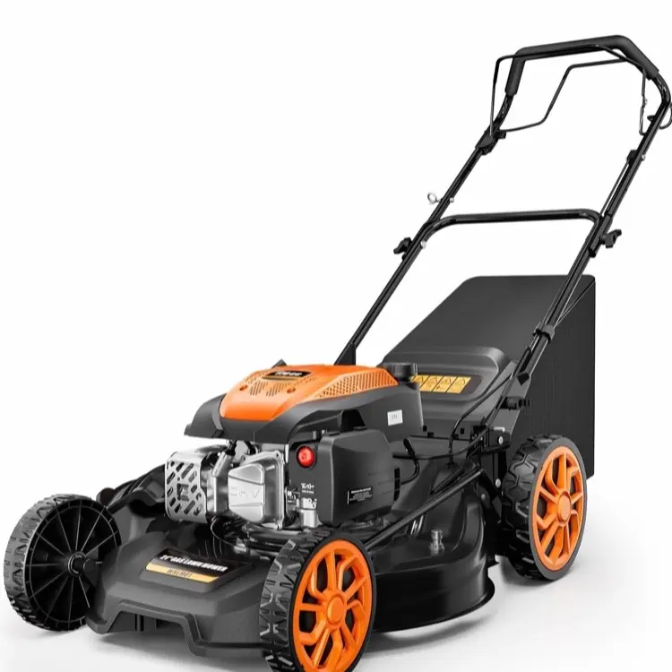 Self-Propelled Gas Lawn Mower, 170CC Engine, 3-in-1 Mulching, Bagging & Side Discharge, 7-Position Height Adjustment, Easy Lawn Care for Large Yards & Thick Grass