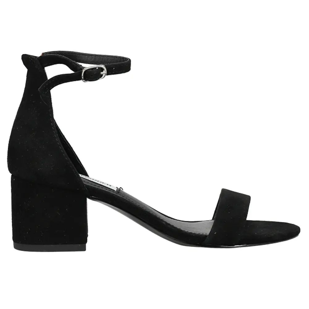 Steve Madden Womens Irenee Ankle Strap Block Dress Sandals Mid Heel 2-3" - Black Steve Madden Womens Irenee Ankle Strap Block Dress Sandals Mid Heel 2-3" - Black