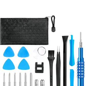 21 in 1 Repair Tool Kit for Xbox Switch PS3 PS4 PS5 Controller with Torx Security Screwdriver and Cleaning Tool Bag