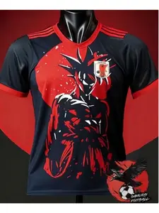Dragon Ball Z Goku Shirt Japanese Football Anime Samurai Football Team 3D Shirt Street Uniform Sports Top Kit Japanese Football T-shirt