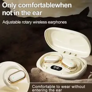New Unique Ows Headphones, Open Sound Field, Real-Time Battery Display, USB Fast Charging, Waterproof, Lightweight, Bluetooth-compatible, Foldable, Microphone