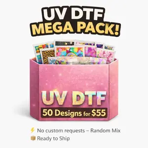 UVDTF transfers for cups  16oz- 50 for $55t ransfers Decal Sticker Self Adhesive StickeR