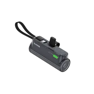 SHARGE Flow Mini 2 Power Bank with Built-in Cable – 22.5W Max Fast Charging for iPhone, Galaxy, Google & More