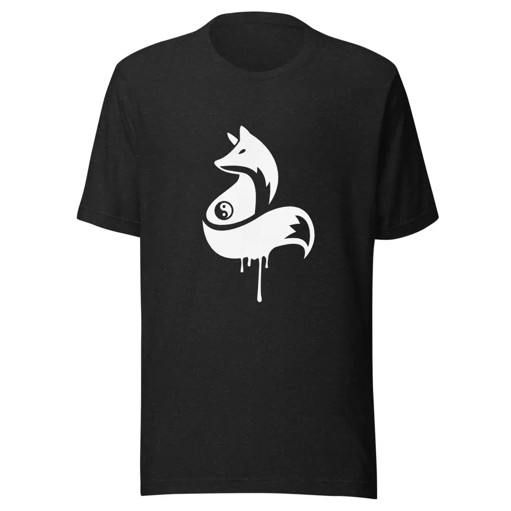 Fox T-Shirt, Yin Yang Shirt, Fleet Foxes, Forest Animals, Wildlife, Nature, Indie Folk Music, Graphic Tee, Band Merch, Grunge, Graffiti, Paint, Foxy