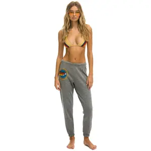 AVIATOR NATION MALIBU SWEATPANTS - HEATHER GREY
