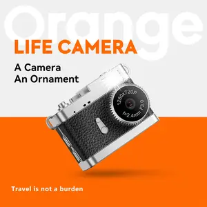 Mini Retro Digital Camera, Thumb Camera, 0.96 Inch, 720P, 180mAh Rechargeable Battery, With 8GB Storage Card, Keychain, Perfect for Travel And Recording, Ideal Gift for Girlfriend or Boyfriend