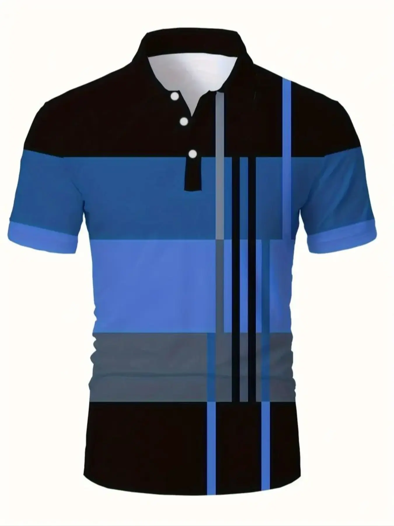 Men's New Polo Shirt Fitted Casual Collared 3D Print, Casual Fitted Cut Top for Outdoor Activities, Perfect Gift Idea, All Season Wearable Fabric, Fitted Polo Shirts, Polo Tees