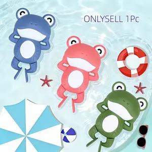 Children Windmill Bath Frog Toy, Multi-Color Swimming Frog Toys, Pool Bathtub Toys, Floats in Water, Perfect Infant Pool Toy and Birthday Gift