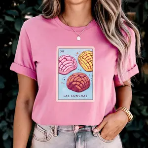 Loteria Shirt, Concha Bread Tee, Spanish Gift for Foodies, Funny Loteria Card Shirt, Unisex Jersey 9CZ