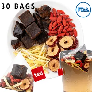 30 Bag Kidney Tea Black sugar ginger tea, Treasure Tea, Natural Anti-Inflammatory Tea, organic tea bags, Organic KidneyCleanse Tea，Traditional Healthy Kidney CleansingTea for Men & Natural Sugar Beverage Nata Organic Ginger Tea Bag beverage
