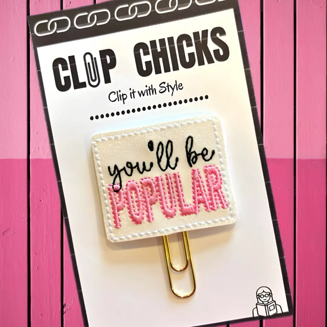 Popular Novelty Paper Clip, Fun Bookmark, Planner Clip, Journal Accessories, Paper Organizer, Gifts for Wicked Fans, Whimsical Gifts for Readers and Writers, Unique Gifts under $5.