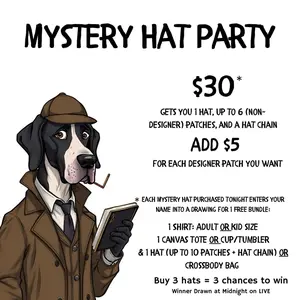 Creative Dane Designs Mystery Trucker Hat Choose Classy or Sassy Optional Designer Patches Custom Surprise Hat Party Bundle