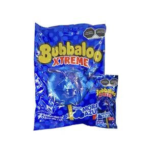 Bubbaloo Xtreme Paleta Lollipop Blueberry Mora Azul mexican candy snacks 20 Pieces