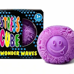 Smiley Stress Relief Fidget Ball, Soft Elastic Squeeze Toy, Slow Rebound Sensory Toy, Anxiety Relief for Kids Adults, Adhd Autism Therapy Tool