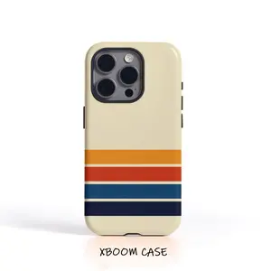 Phone Case - Design Suitable for Iphone 17, 16PM, 15Pro Max, 11Pro, 12Mini, 13Plus, 7/8, SE, XS, And XR, Showcasing a Dual Glossy , a Vintage Phone Case, My Patriotic Costa Rica, Stripe/Ph, Retro/Ph, Case, Mobile Cover simple style