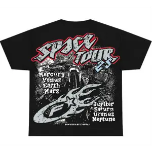 Black Metallic Reimagined 5s Flontae T-Shirt Get Around Graphic Menswear Top Tshirt Breathable Hoodie Oversize Casual Loose