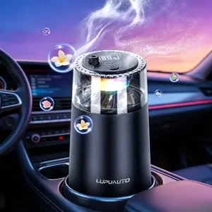 Car Aroma Diffuser for Car & Office Use - Dynamic Starlight, 3 Adjustable Fragrance Modes, Long-Lasting Scent, 2 Fragrance Cartridges (Mysteries of Mountains and Seas, Snowy Peak), Intelligent Vibration Sensor