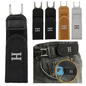 Next-Gen No Buckle Elastic Belt Minimalist Invisible Design Adjustable Comfort Fit Tactical Hook EDC Belt for Everyday Carry Upgrade