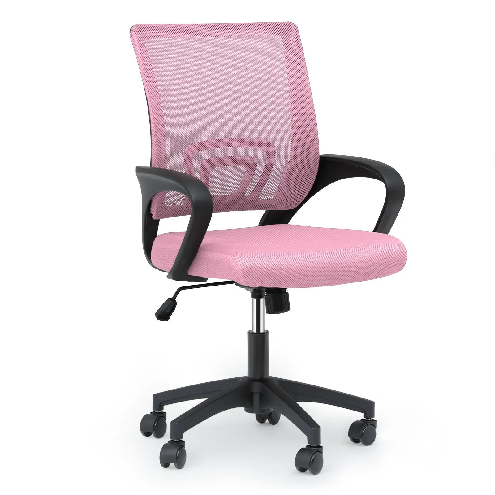 Athena Ergonomic Office Desk Chair, Mid-Back Mesh Computer Chair, Swivel Chair with Breathable Backrest & Lumbar Support, Adjustable Height for Gaming, Work, Study, 300 Lbs Capacity, Multiple colors, 1 / 2 Pack