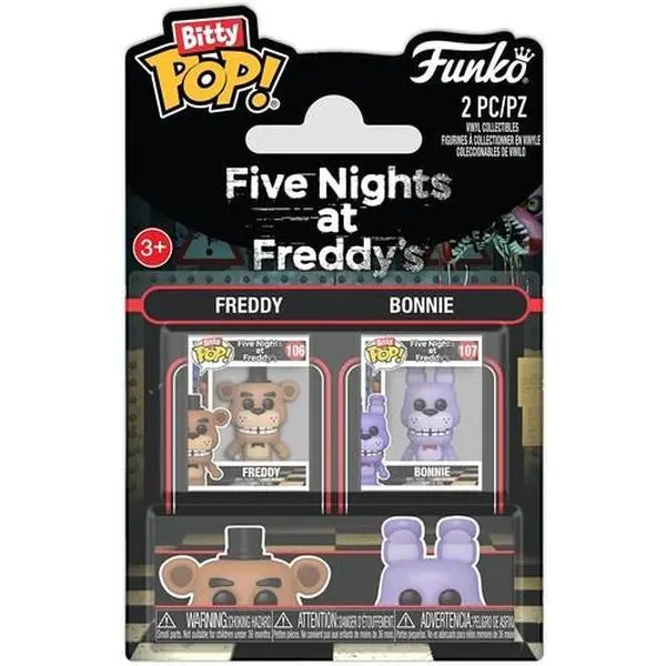 Funko Bitty POP!: Five Nights at Freddy's 2-Pack - Freddy & Bonnie (FNAF)  [COLLECTIBLES] Action figurine/statue, Collectible, 2 Pack