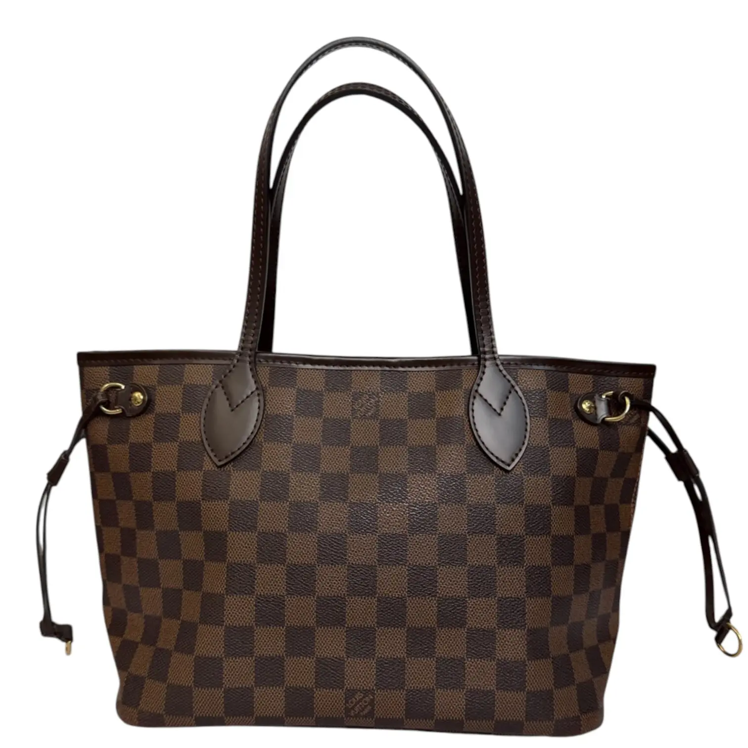 Pre-owned Louis Vuitton coated canvas Tote bags Damier Ebene Neverfull PM Tote Bag