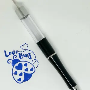 2 pcs Beautiful capsule beadable pens great for making snow globes perfect for a fun and delightful DIY project.