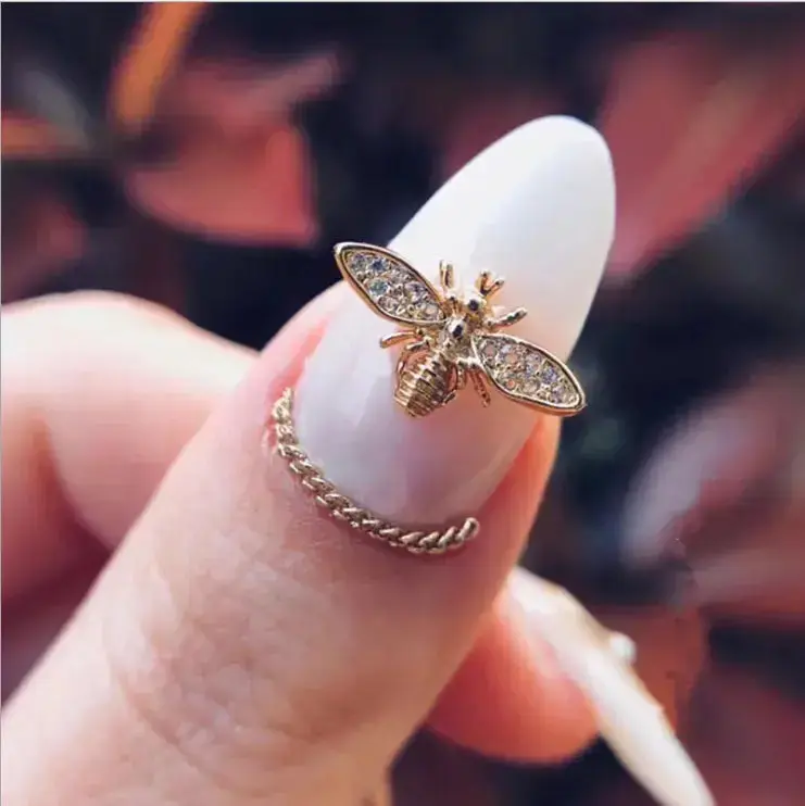 3D Rhinestone Honeybee Nail Charm 10 pcs/bag