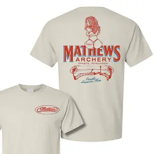 Mathews Archery Sparta Wisconsin 2025 T-shirt, Proudly American Made, Sexy Girl Design, Unisex Short Sleeve, Perfect Gift for Archery Hunting Lovers, 2 Sides, 100% Cotton