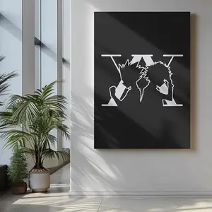 Hunter x Hunter Anime Poster - Hxh Gon Killua Poster - Hxh Poster - Hxh Anime Poster - Hunter x Hunter Wall Art - Hxh Print - Hisoka -LeorioNO Frameless