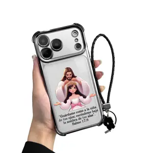 Phone Case for IP 17 Pro Max, 16, 15 Plus, 14, 13, 12, 11, XR, XS & Samsung Galaxy S25 Ultra, S24 FE, S23, S22 - Unique Faith-Based Psalm 17:8 Design, Four-Corner Airbag Shockproof Drop Protection, Durable Silicone Cover