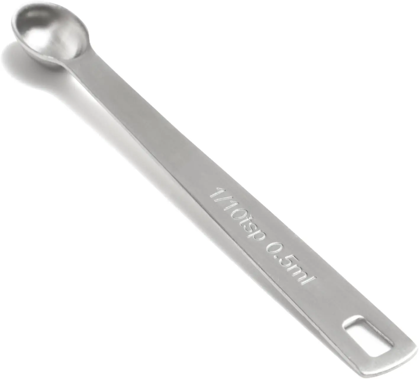 1 count 1/10 Teaspoon(1/10tsp, 0.5ml) Single  Measuring Spoon, Small Individual Stainless Steel Measure Spoons Only