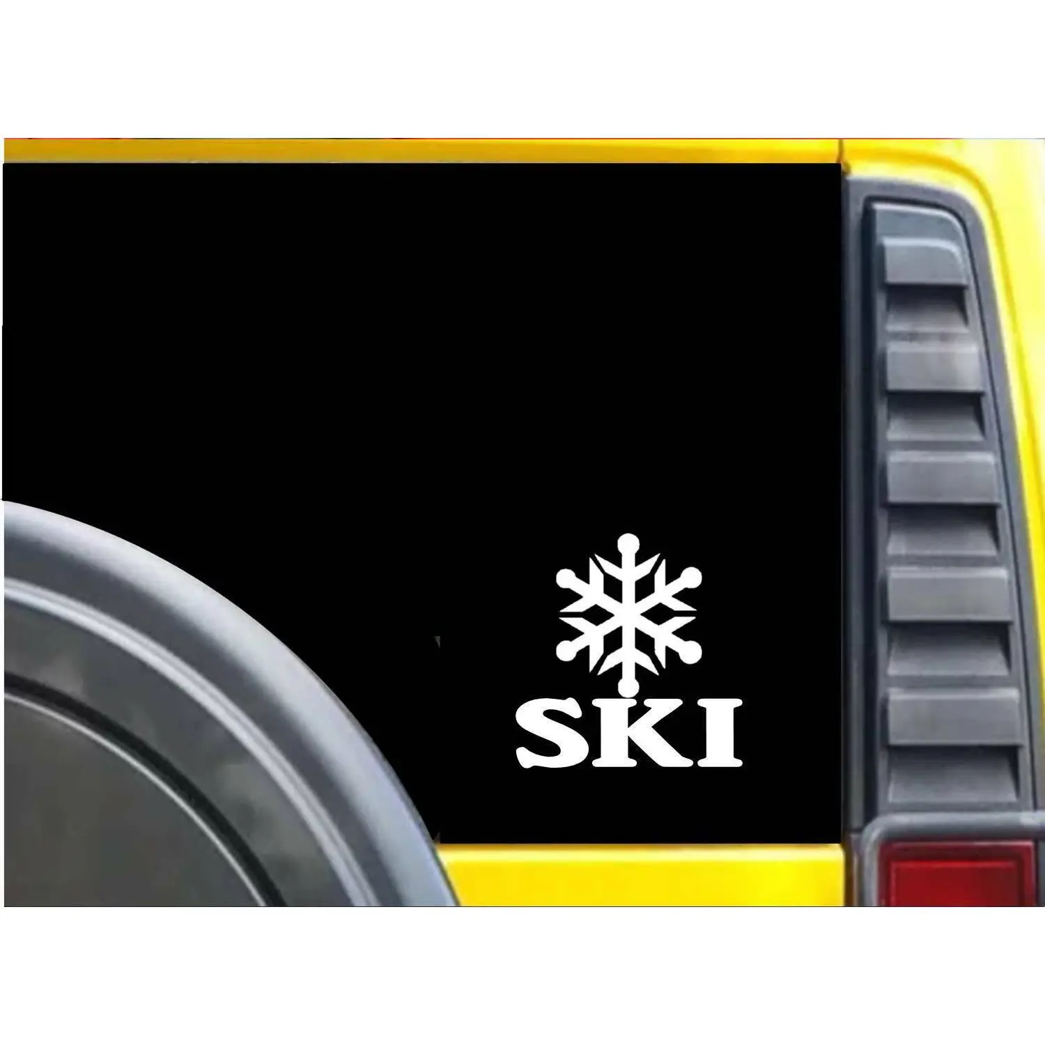 Ski Snowflake K640 6 inch Sticker skiing decal