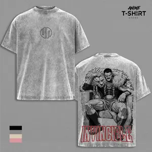 Thragg Viltrumite Invincible Shirt Vintage Washed Oversized Superhero T Shirt Unisex Streetwear Villain Graphic Tee Comic Style Dark Superhero Clothing Gift