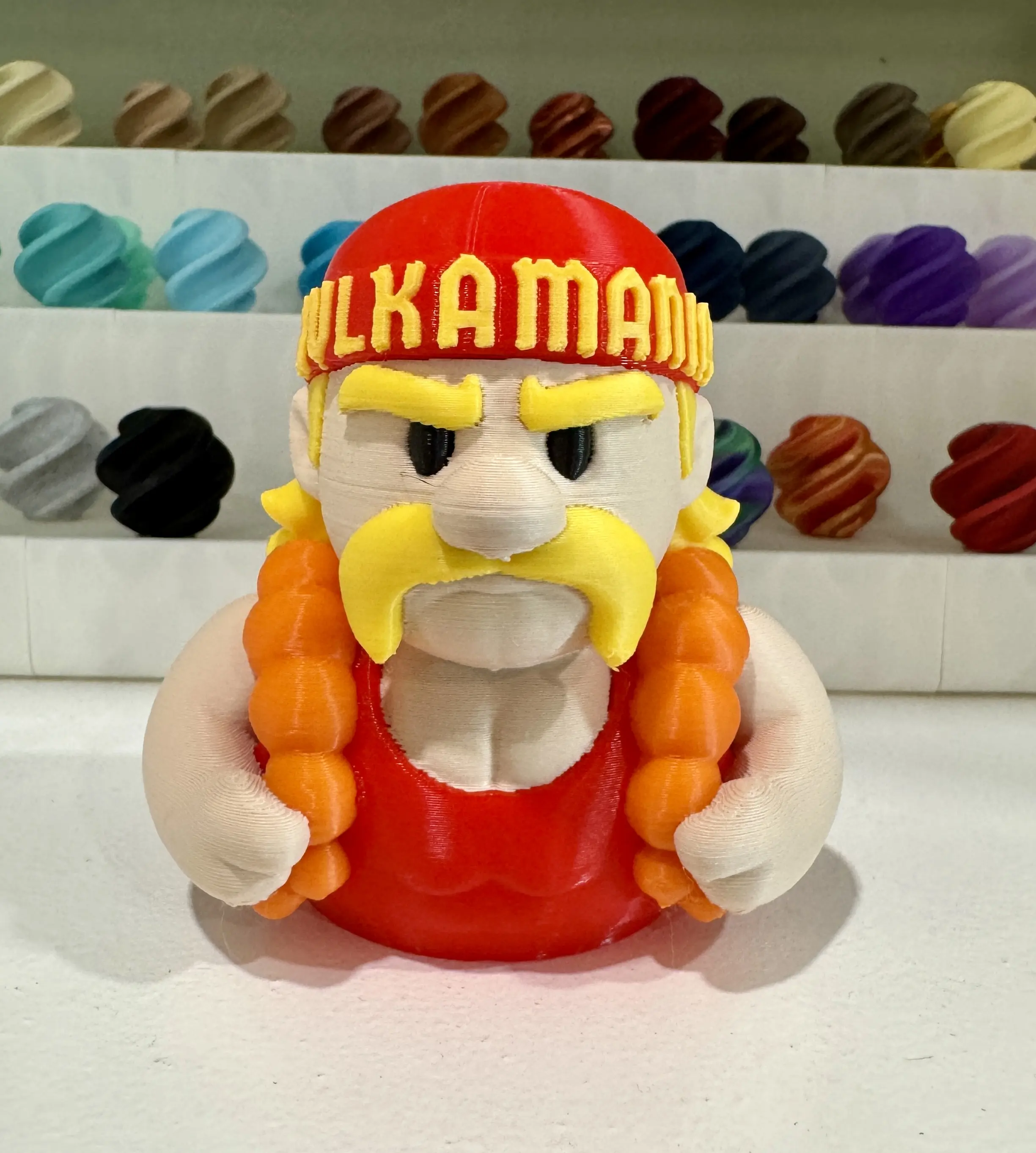 Hulk Wrestler Hero Hogan Duck Figure Toy, Jeeps, Cruises, Decor