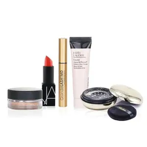Estee Lauder Estee Lauder Watery Glow Primer (Miniature) 15ml + NARS Lipstick 3.5g + Guerlain Les Voilettes Powder 20g + Grande Cosmetics (GrandeLash) Lash Enhancing Serum 2g + BareMinerals Concealer or Eyeshadow Base 2g 5pcs