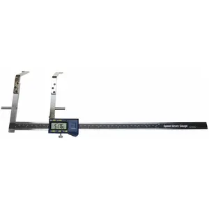 iGaging Digital Speed Drum Gauge - Hand Measuring Tool with 3V CR 2032 Batteries, 0.005” Accuracy, Hold Function, 2”-18” Measurement Range