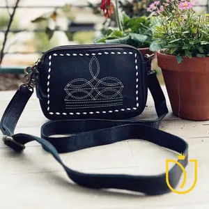 Texas Trail Leather Crossbody Purse