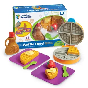 Learning Resources New Sprouts Waffle Time - Breakfast Pretend Play Food Kitchen Toys, Montessori Educational Game, Fine Motor Skills