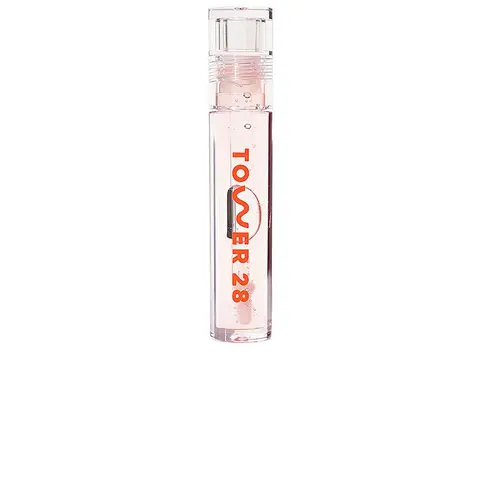Tower 28 ShineOn Nourishing Lip Jelly Balm - Moisturizing Glossy Lip Makeup with Raspberry & Apricot Blend, Shade CHILL