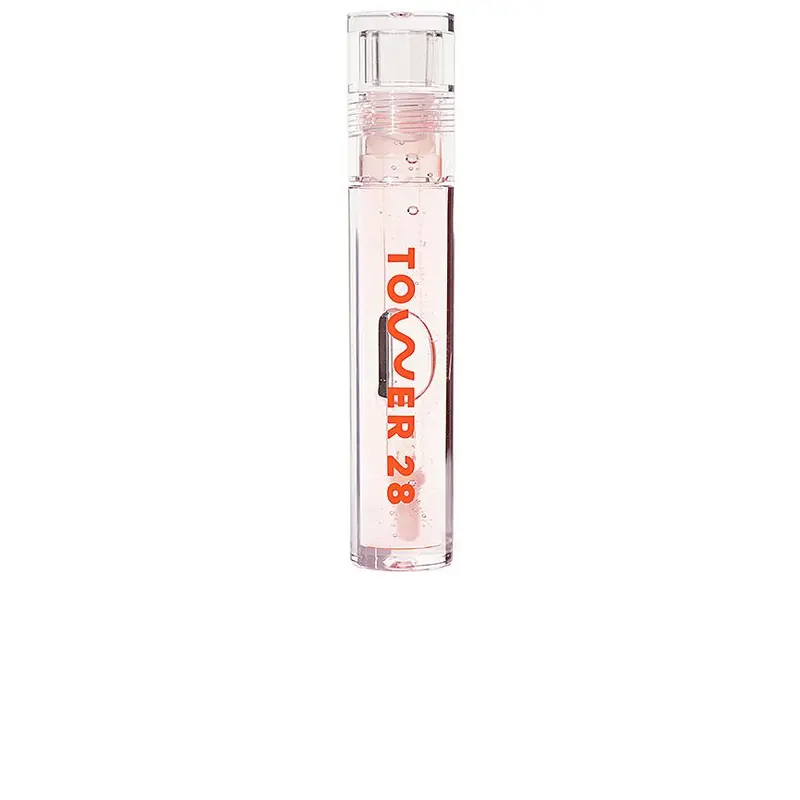 Tower 28 ShineOn Nourishing Lip Jelly Balm - Moisturizing Glossy Lip Makeup with Raspberry & Apricot Blend, Shade CHILL