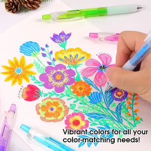 HANKU 3D Acrylic Gel Pens with 1mm Bullet Tip, 15-Color Markers for Rock, Glass, Wood, Fabric, Card, Metal & Ceramic, Ideal for Art DIY, Crafting & Creative Projects