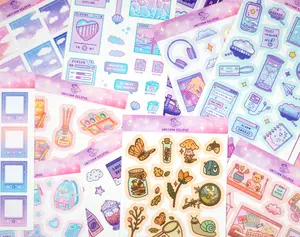 Decorative Sticker Sheets - Waterproof Paper with Unique Designs and High-Quality Print