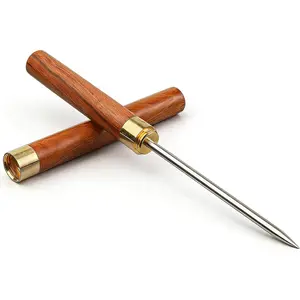 Handle Ice Pick, 8.7 Inch Stainless Steel Ice Picks for Breaking Ice with Protective Cover for Bar and Kitchen