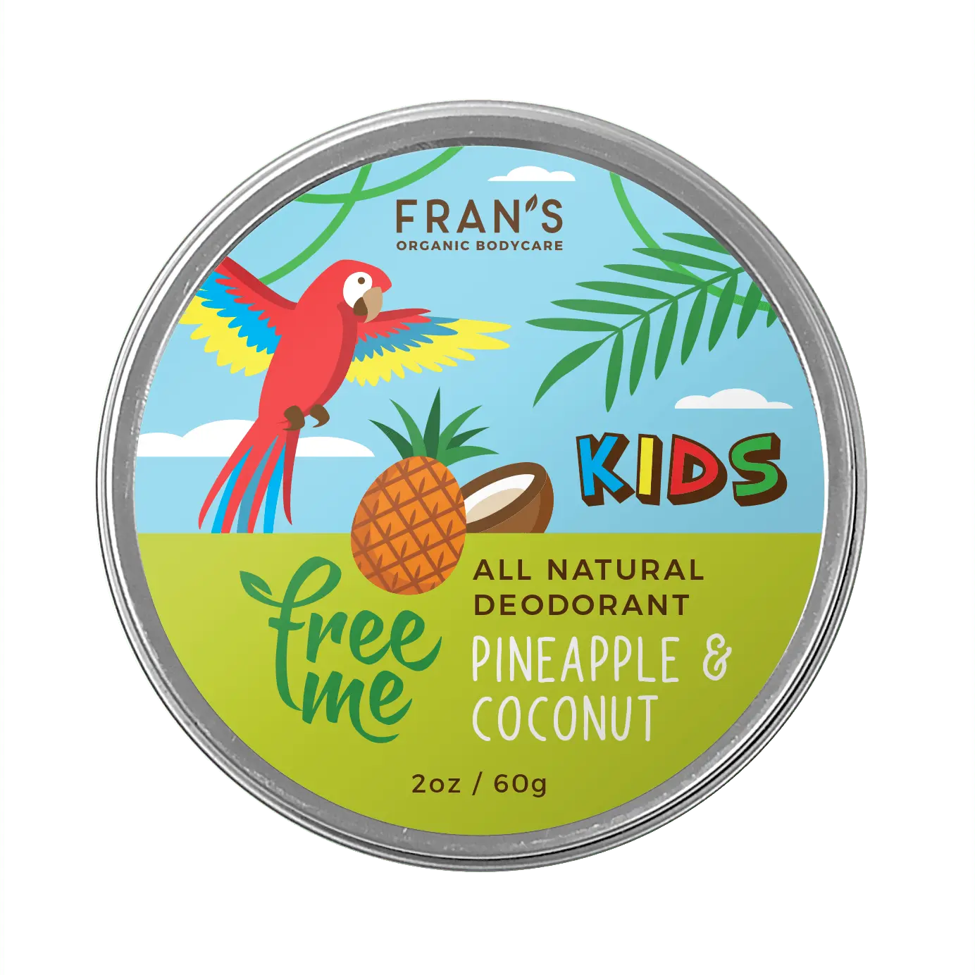 FreeMe Deodorant Kids Pineapple & Coconut