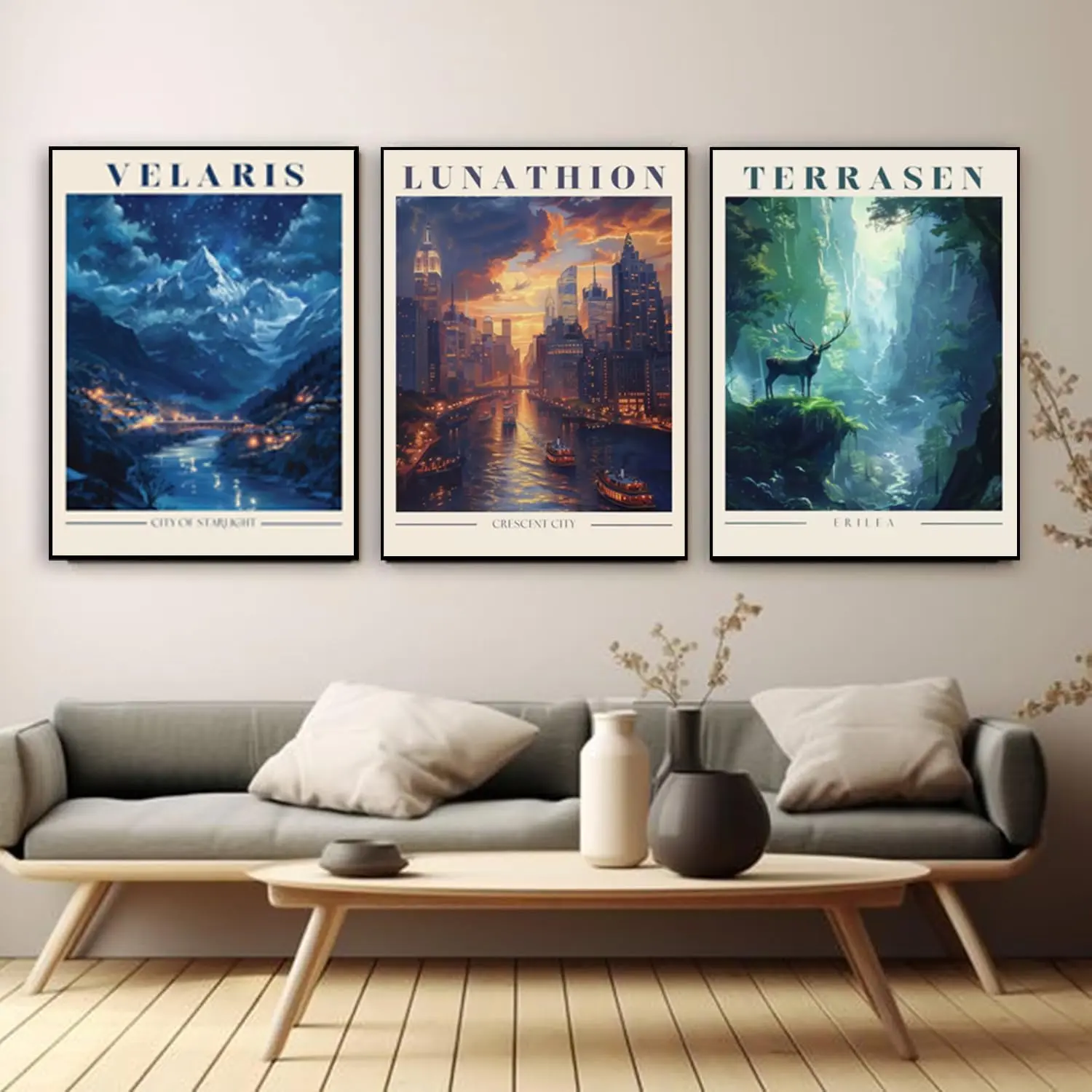 3Pack Diamond Art Kits for Adults Glass King City Diamond Painting for Beginner DIY Round 5D Full Drill Diamond Dots Crafts for Home Wall Decor Gifts,back to school